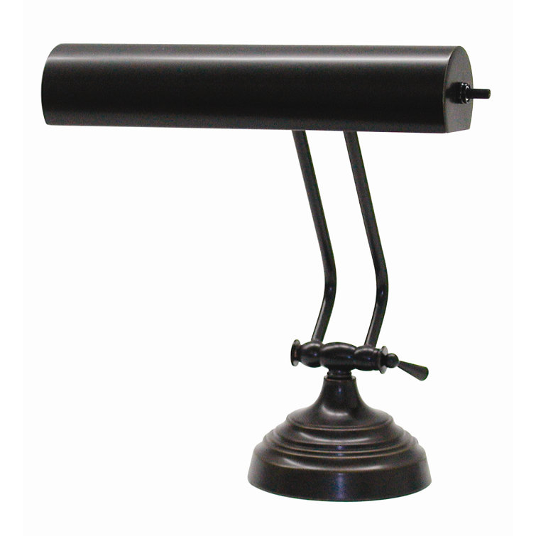 Black best sale piano lamp